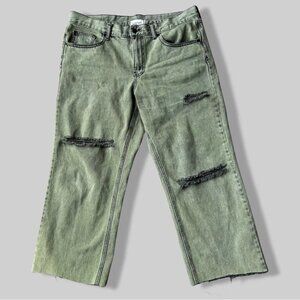 BDG High-Waisted Disdressed Cowboy  Cut Off Jeans